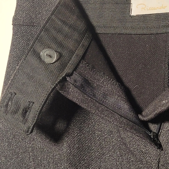 Vintage Creation Riccardo Forte grey tweed maxi skirt US XS/S 80s 90s - Picture 4 of 13